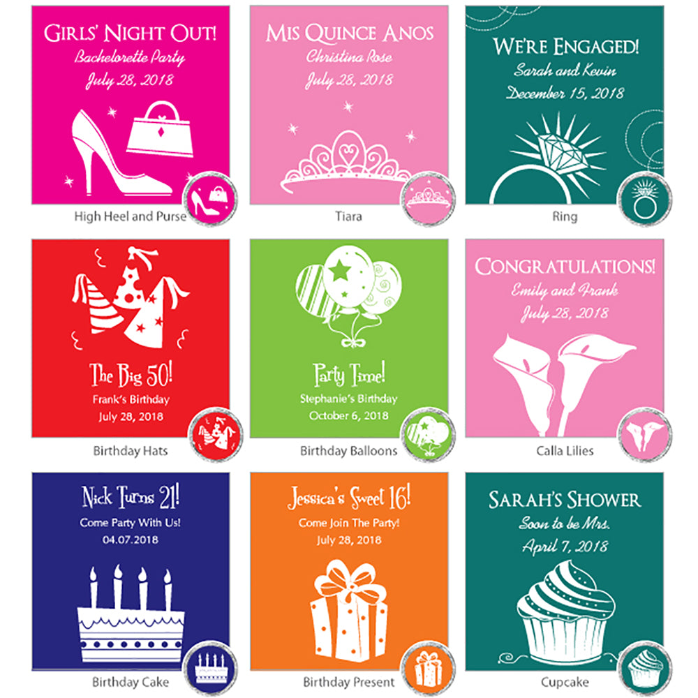 Personalized Hershey®'s Kisses® Mini Gift Tote (Many Designs Available) - Alternate Image 7 | My Wedding Favors