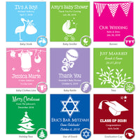 Thumbnail for Personalized Hershey®'s Kisses® Mini Gift Tote (Many Designs Available) - Alternate Image 8 | My Wedding Favors