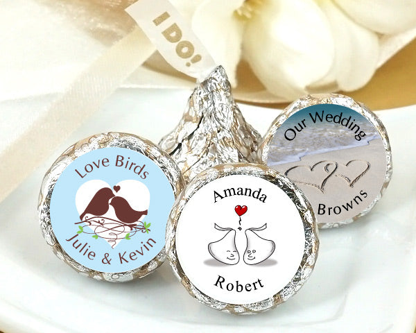 Personalized "I DO" Plume Hershey's Kisses - Alternate Image 2 | My Wedding Favors