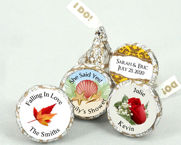 Personalized "I DO" Plume Hershey's Kisses - Alternate Image 3 | My Wedding Favors