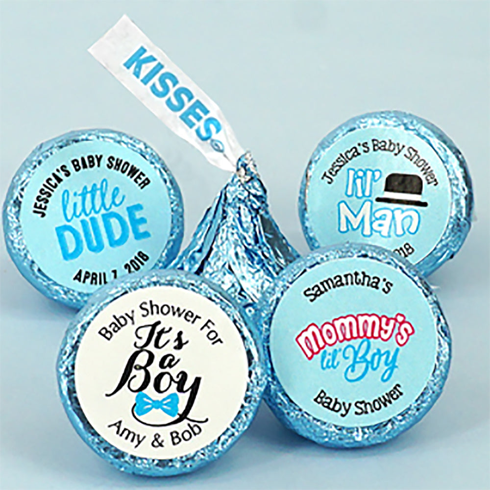 Personalized "It's A Boy" Plume Hershey's Kisses - Alternate Image 2 | My Wedding Favors