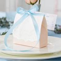 Thumbnail for Blush Lace Favor Box (Set of 10) - Main Image | My Wedding Favors
