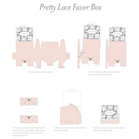 Blush Lace Favor Box (Set of 10) - Alternate Image 4 | My Wedding Favors