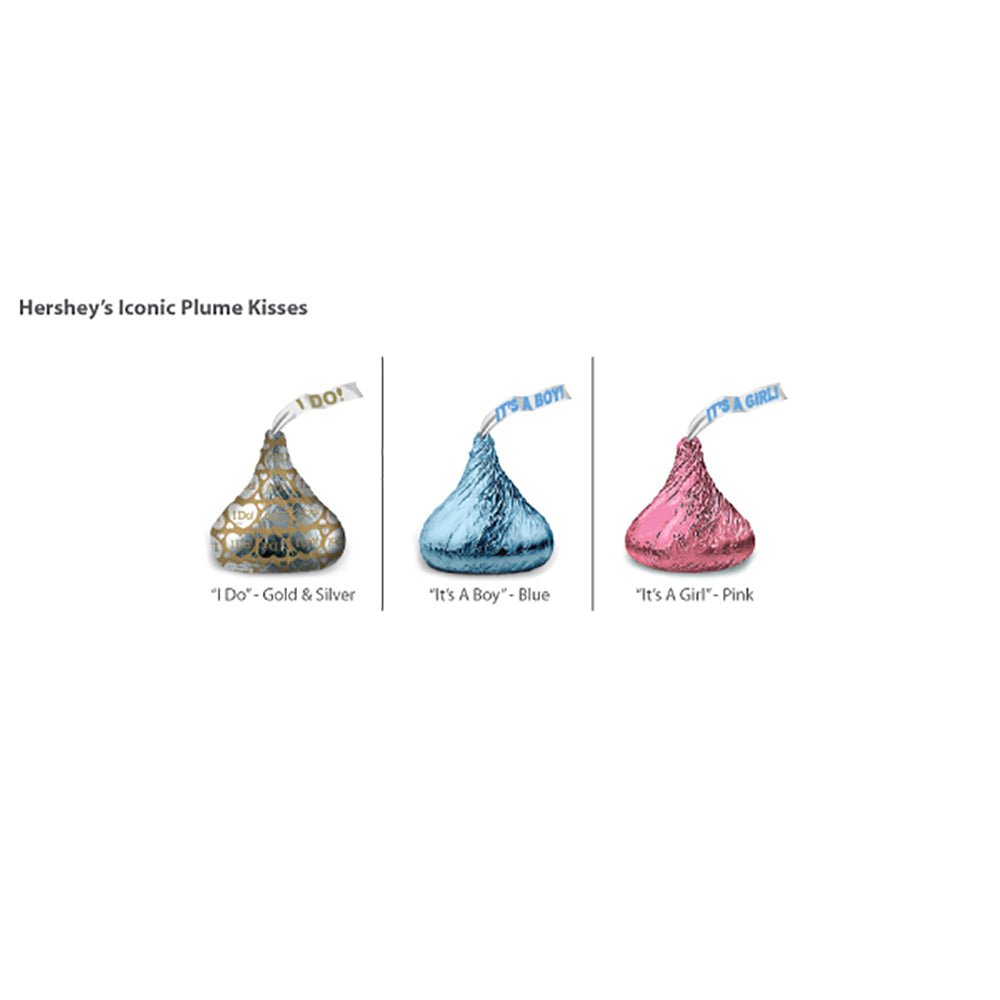 Personalized Hershey's Iconic Plume Kisses - Silhouette Collection - Alternate Image 4 | My Wedding Favors