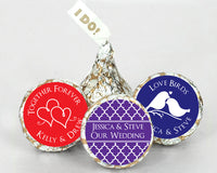 Thumbnail for Personalized Hershey's Iconic Plume Kisses - Silhouette Collection - Main Image | My Wedding Favors