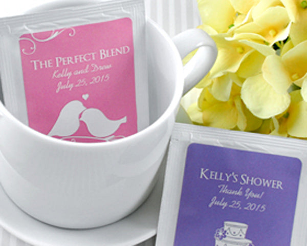 Personalized Tea Drink Mix Favors (Many Designs Available) | My Wedding ...