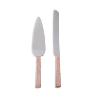 Thumbnail for Rose Gold Diamond Glitter Cake Serving Set - Alternate Image 2 | My Wedding Favors