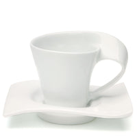 Thumbnail for SWISH Cup & Saucer (Set of 4) - Alternate Image 2 | My Wedding Favors