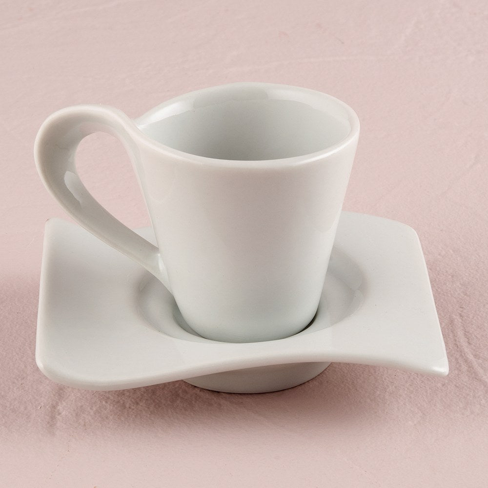 SWISH Cup & Saucer (Set of 4) - Alternate Image 3 | My Wedding Favors