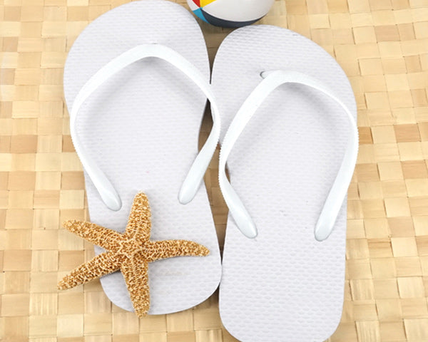 Wedding Flip Flops (Black or White Available) Pairs