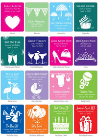 Thumbnail for Wedding Flip Flops w/Personalized Tag (Black or White Available) - Alternate Image 4 | My Wedding Favors