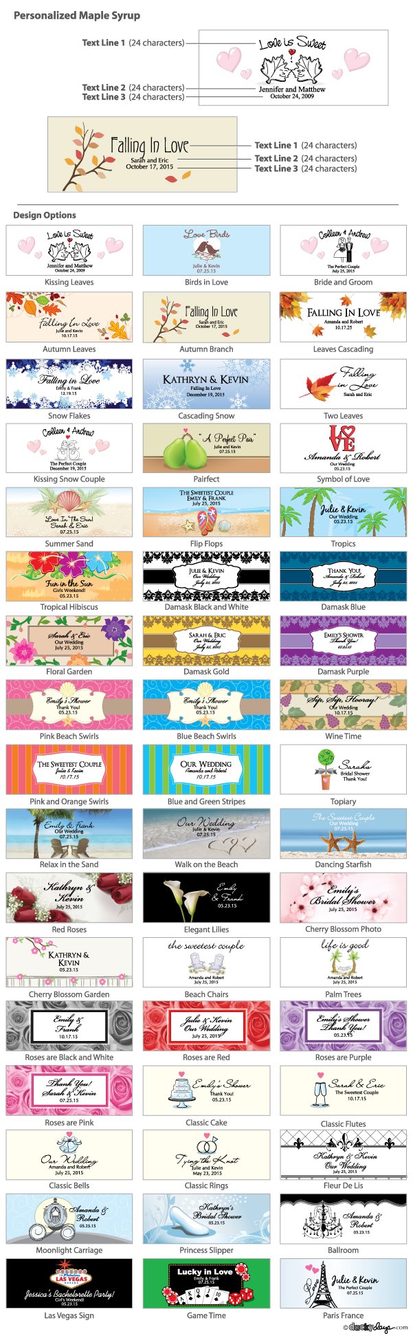 Personalized Maple Syrup (Many Designs Available) - Alternate Image 2 | My Wedding Favors