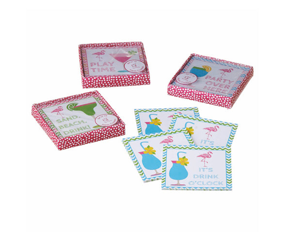 Cocktail Time Paper Coaster - 10 Piece Set