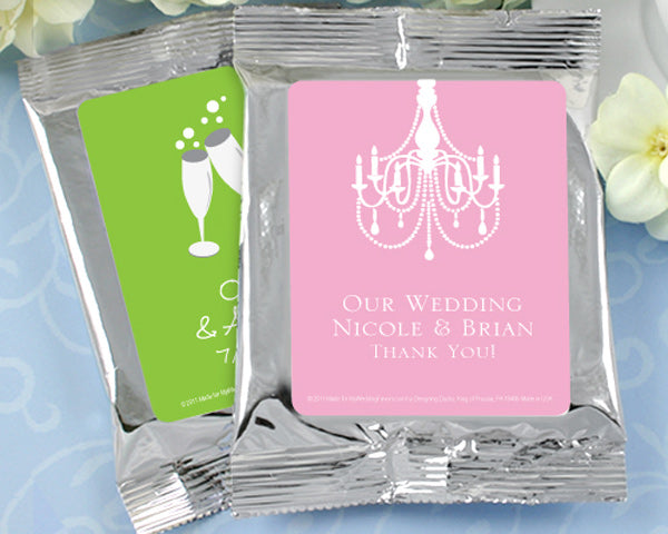 Silver Personalized Coffee Favors - Exclusive Designs - Main Image | My Wedding Favors