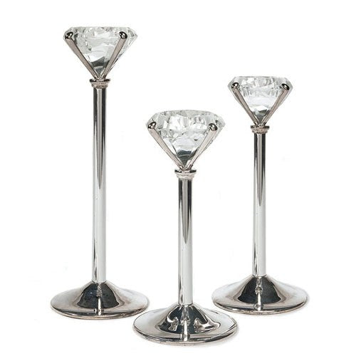 Crown Jewel Diamond-Shaped Tea Light Candleholder - Alternate Image 2 | My Wedding Favors