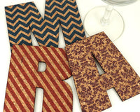 Personalized Initial Cork Coaster - Main Image | My Wedding Favors