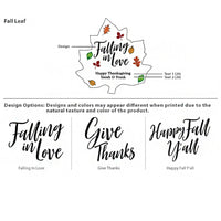 Thumbnail for Personalized Holiday Leaf Cork Coaster - Alternate Image 3 | My Wedding Favors
