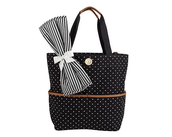 Black Canvas Tote Bag