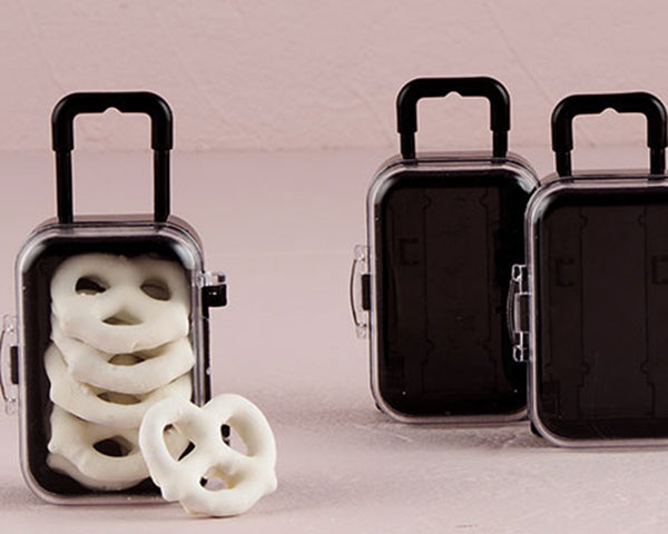 Mini Travel Trolley With Wheels & Retractable Handle - Alternate Image 3 | My Wedding Favors