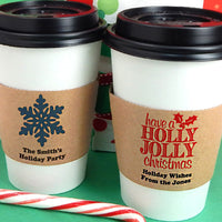 Thumbnail for Personalized Holiday Insulated Drink Sleeve - Alternate Image 2 | My Wedding Favors