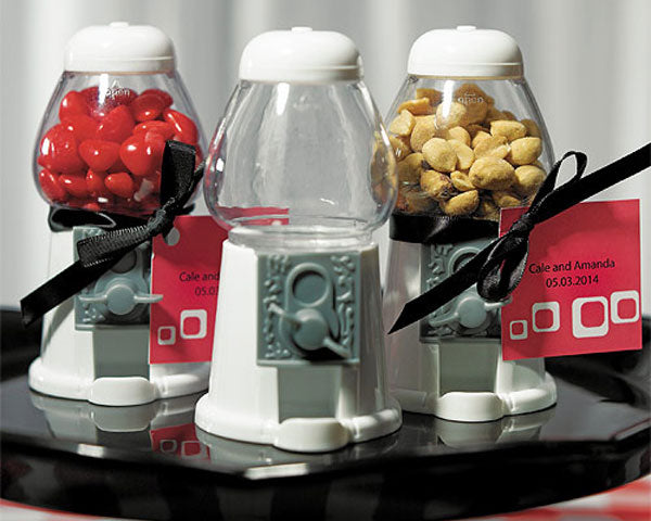 Mini Classic White Gumball Machine - Alternate Image 3 | My Wedding Favors