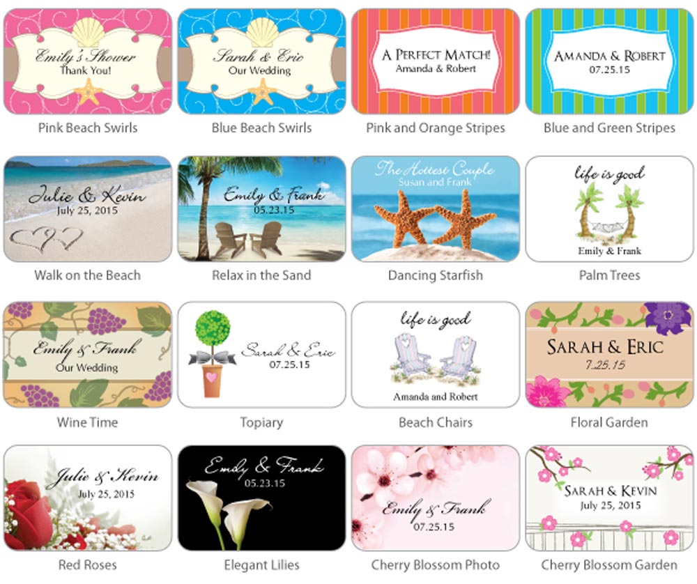 White Personalized Matches (Set of 50) (Many Designs Available) - Alternate Image 3 | My Wedding Favors