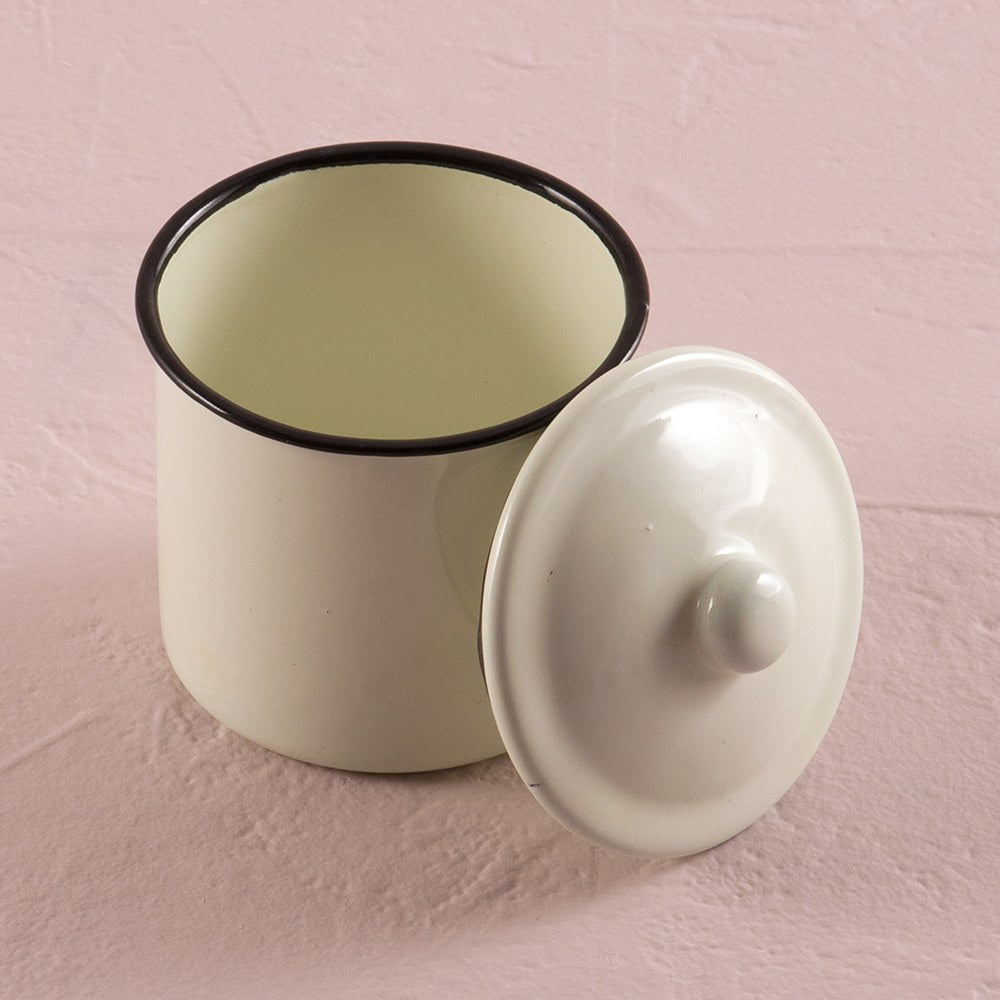 French Provençal Mini Decorative Canister with Lid (Set of 4) - Alternate Image 4 | My Wedding Favors