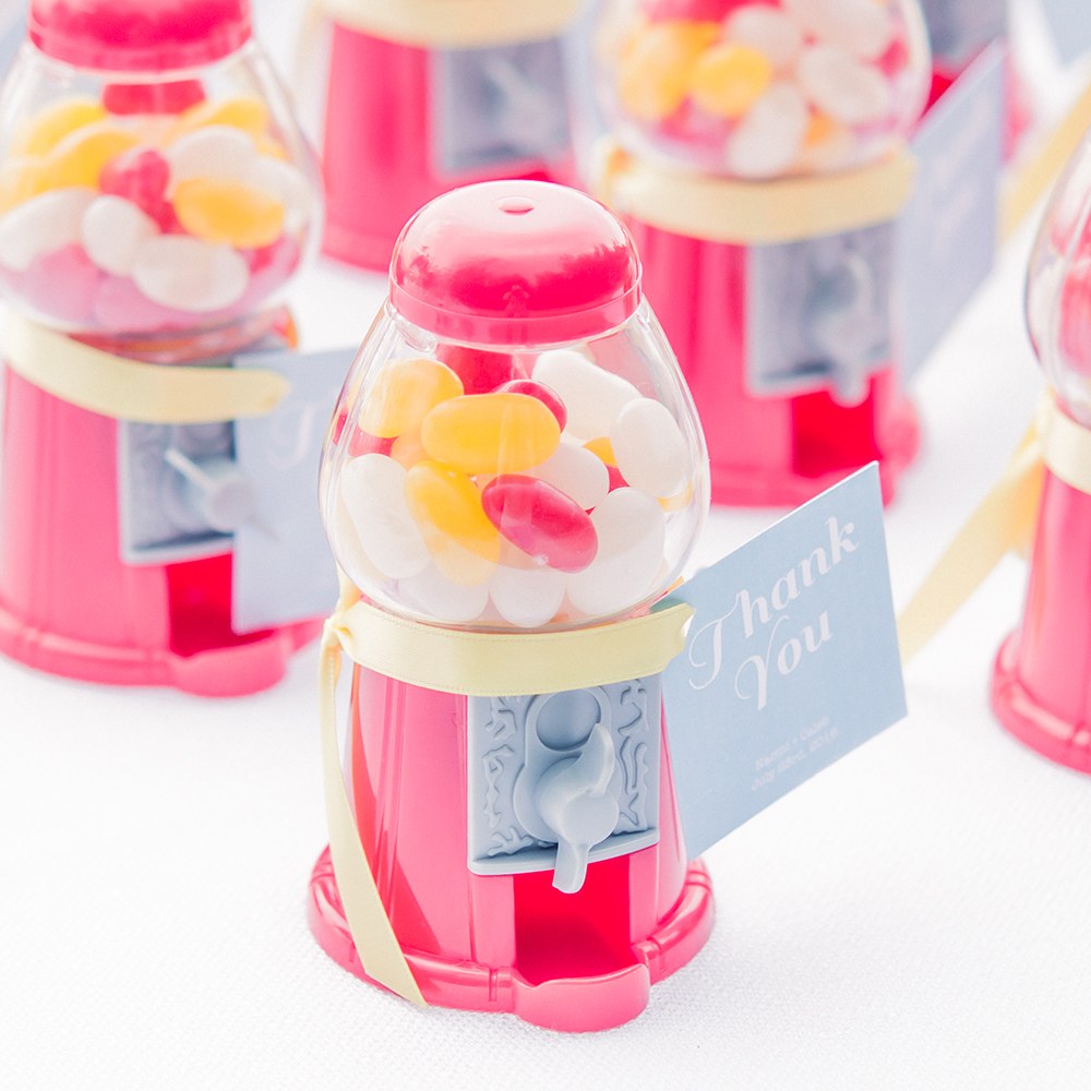 Mini Red Gumball Machine Party Favor - Main Image | My Wedding Favors