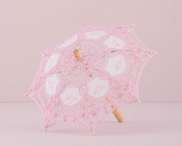 Vintage Battenburg Small Lace Parasol - Alternate Image 5 | My Wedding Favors