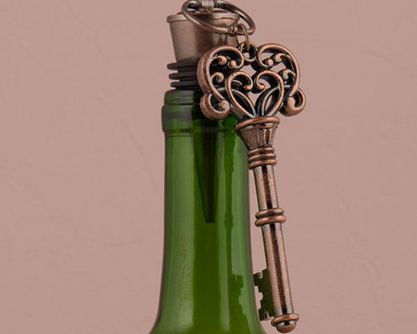 Vintage Key Ornamental Bottle Stopper (Set of 4) - Main Image | My Wedding Favors