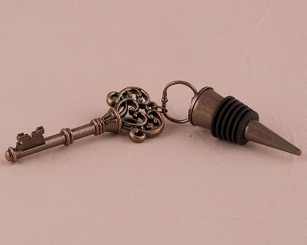 Vintage Key Ornamental Bottle Stopper (Set of 4) - Alternate Image 3 | My Wedding Favors