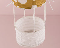 Hot Air Balloon Paper Lantern Set in Gold & White (3 Count) - Alternate Image 4 | My Wedding Favors