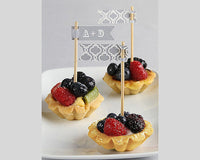 Thumbnail for Small Personalized Flag Toothpicks (Set of 18) (Multiple Colors and Patterns) - Alternate Image 2 | My Wedding Favors