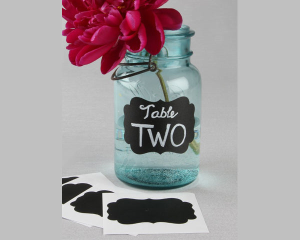 Fancier Chalkboard Stickers (Set of 5) - Main Image | My Wedding Favors