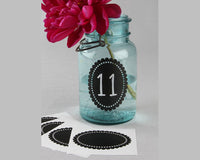 Thumbnail for Scallop Oval Chalkboard Stickers (Set of 5) - Main Image | My Wedding Favors