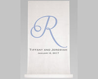 Thumbnail for Personalized Single Initial, Names & Date Aisle Runner - Main Image | My Wedding Favors