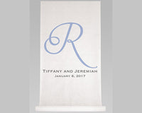 Thumbnail for Personalized Single Initial, Names & Date Aisle Runner - Main Image | My Wedding Favors