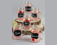 Thumbnail for Rustic Mason Jars w/ Chalkboard Stickers and Jute Twine (Set of 12) - Main Image | My Wedding Favors