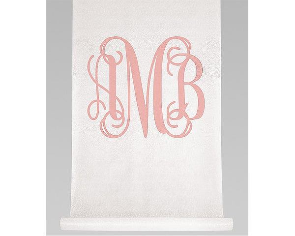 Monogram Aisle Runner - Main Image | My Wedding Favors