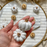 Thumbnail for White Pumpkin Place Card Holder (Set of 6) - Alternate Image 4 | My Wedding Favors