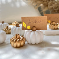 Thumbnail for White Pumpkin Place Card Holder (Set of 6) - Alternate Image 8 | My Wedding Favors