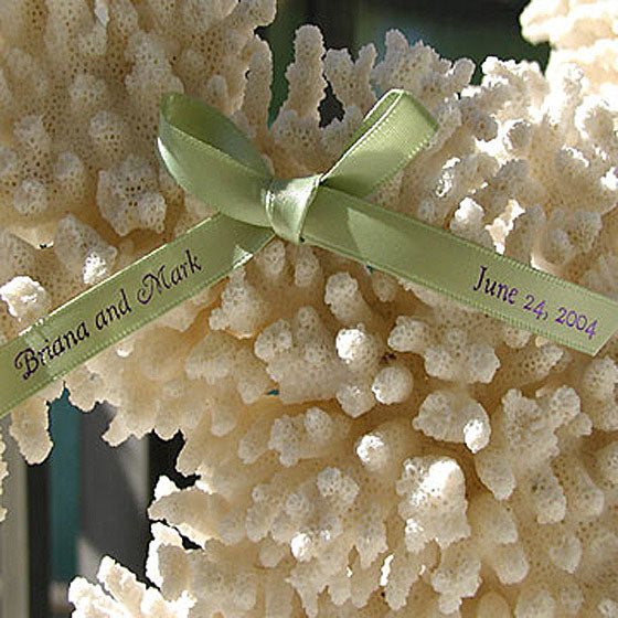 Personalized Ribbon (Double Face Satin Pre-Cut 14" lengths) - Main Image | My Wedding Favors