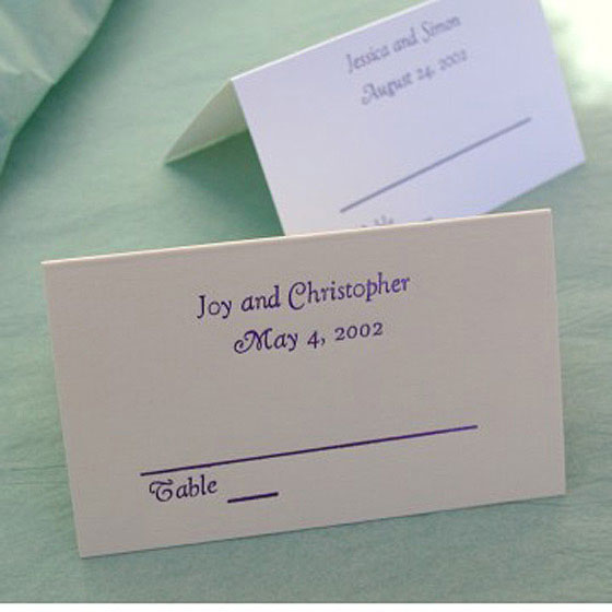Personalized Tent Seating Cards - Main Image | My Wedding Favors