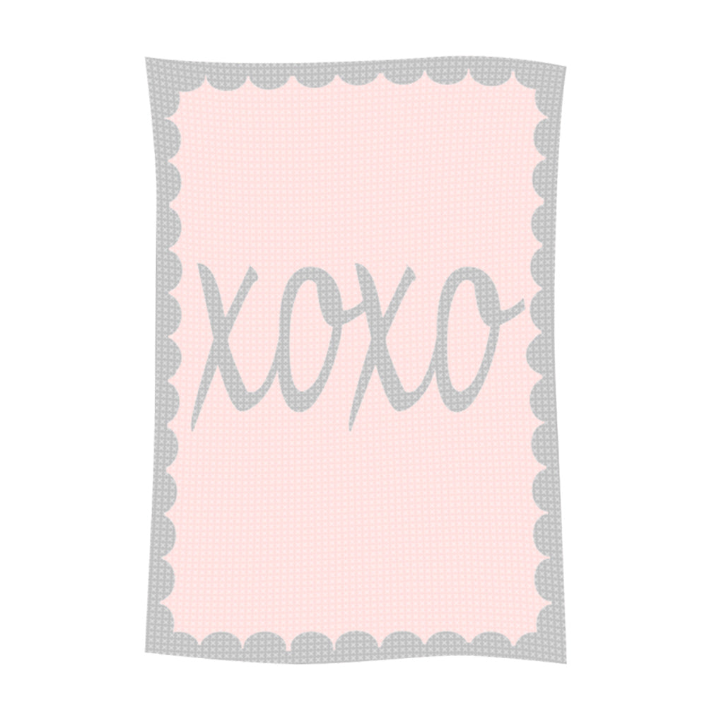 Personalized Hugs & Kisses Metallic Blanket (Multiple Colors Available) - Alternate Image 3 | My Wedding Favors