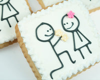 Thumbnail for Square On Bended Knee Cookie - Main Image | My Wedding Favors