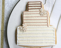 Thumbnail for Layered Wedding Cake Cookie - Main Image | My Wedding Favors