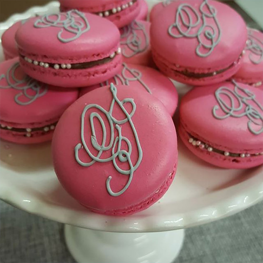 Personalized French Macaron Favors in Favor Box - Main Image | My Wedding Favors
