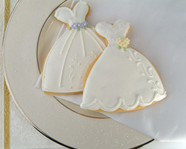Bridal Shower Dress Cookie - Main Image | My Wedding Favors