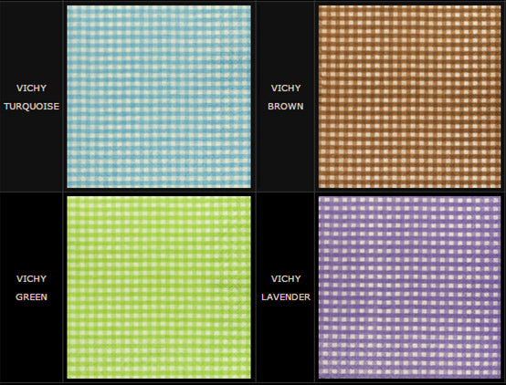 Personalized Monogram Circles or Vichy Napkins (Luncheon and Beverage Size Available) - Alternate Image 7 | My Wedding Favors