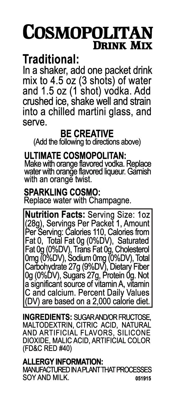 Personalized Cosmopolitan Drink Mix Favor (Many Designs Available) - Alternate Image 6 | My Wedding Favors
